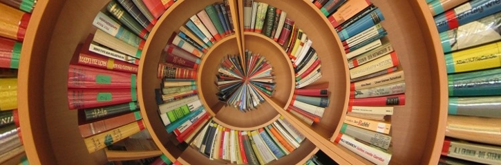Image of books spiral